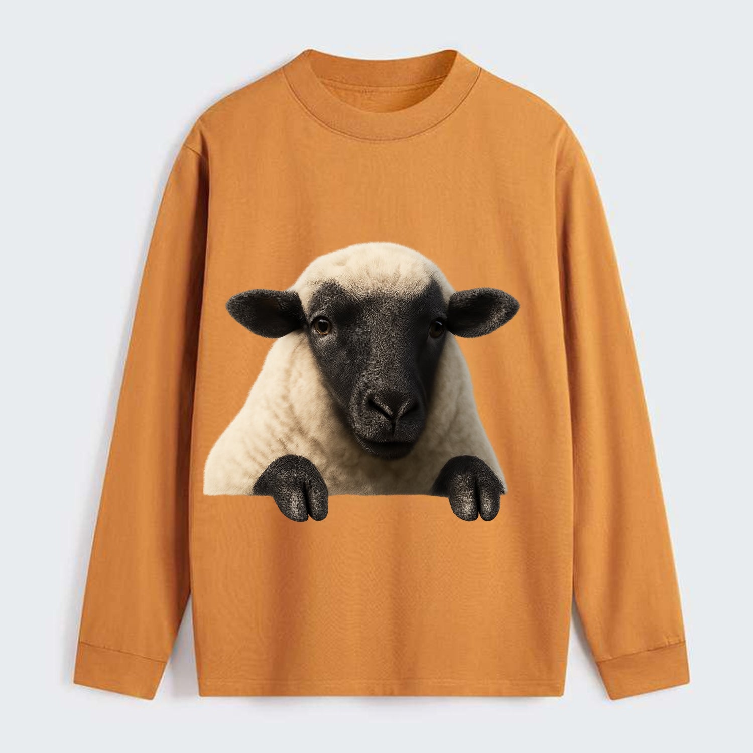 Sheep  - Classic Long Sleeve Shirt - Orange