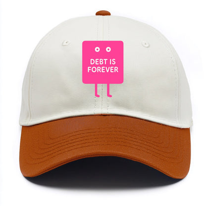 DEBT IS FOREVER | Immortal credit card - Two Tone Cap - Orange
