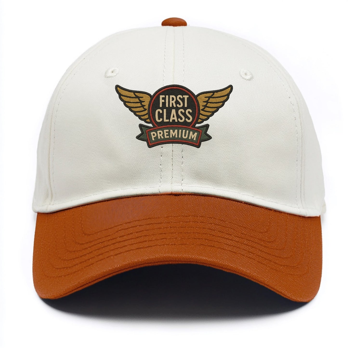 First Class Emblem  - Two Tone Cap - Orange