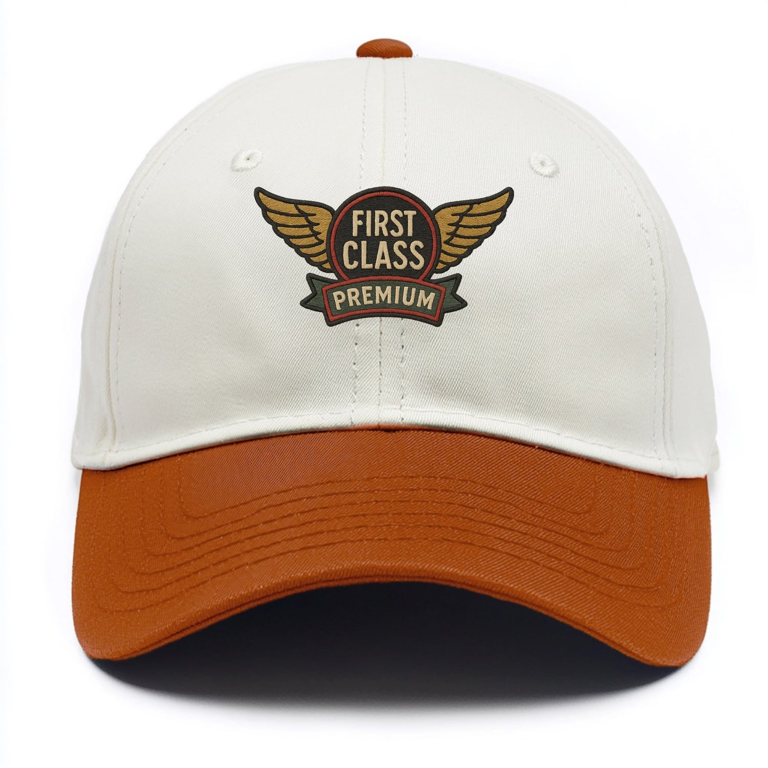 First Class Emblem  - Two Tone Cap - Orange