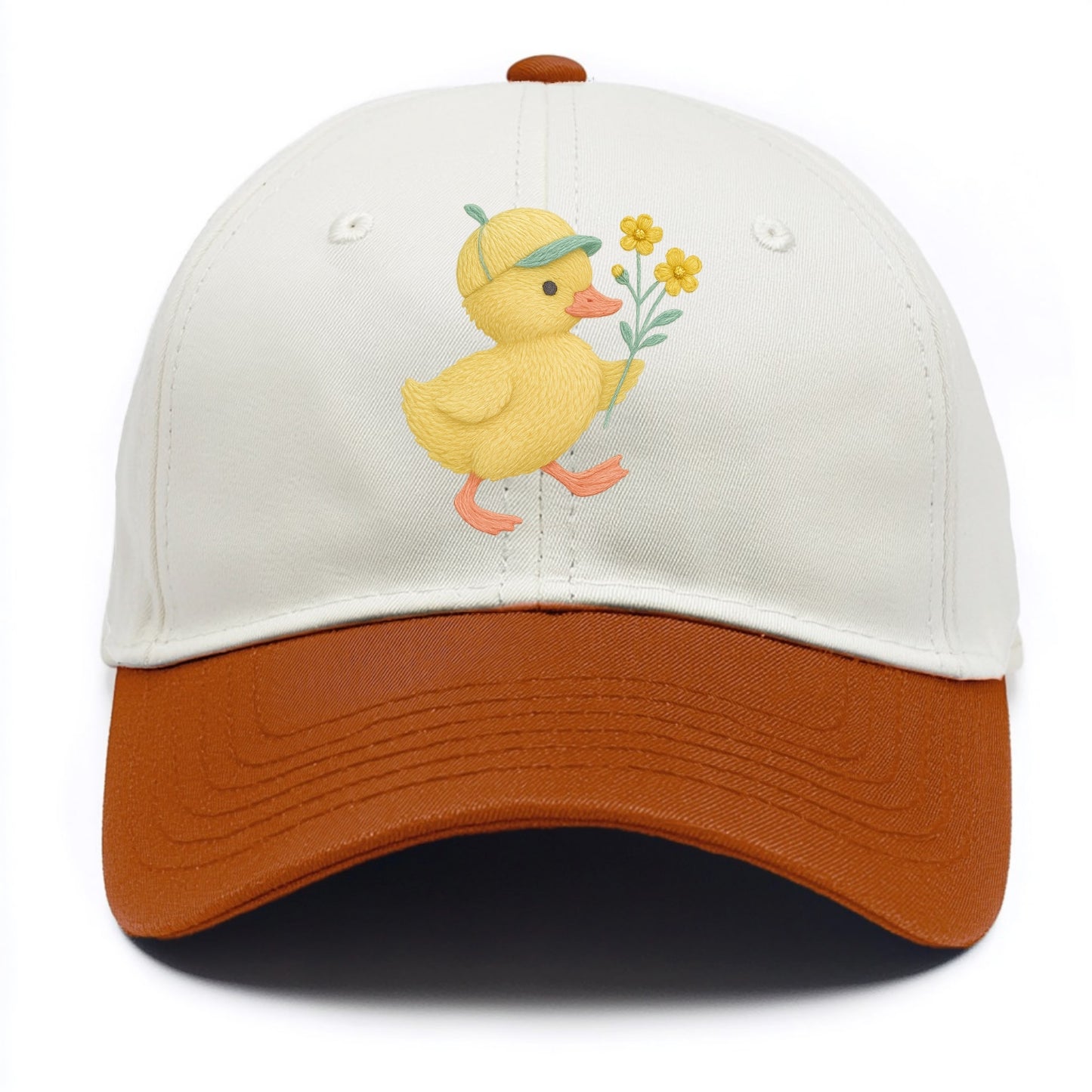 Yellow Duckling - Two Tone Cap - Orange