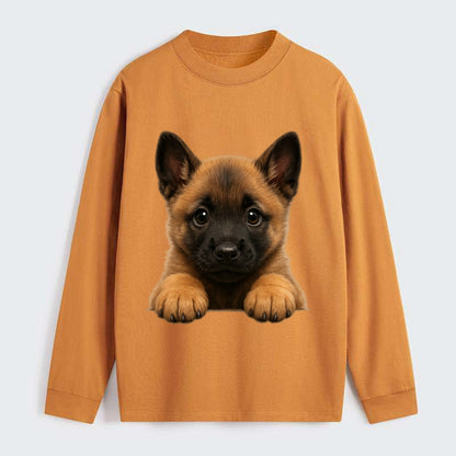 Belgian Malinois  - Classic Long Sleeve Shirt - Orange