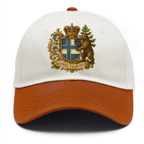 Finland Brown Bear Emblem  - Two Tone Cap