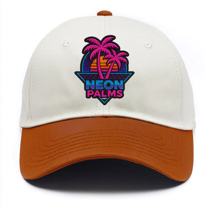 Neon Palms - Two Tone Cap - Orange