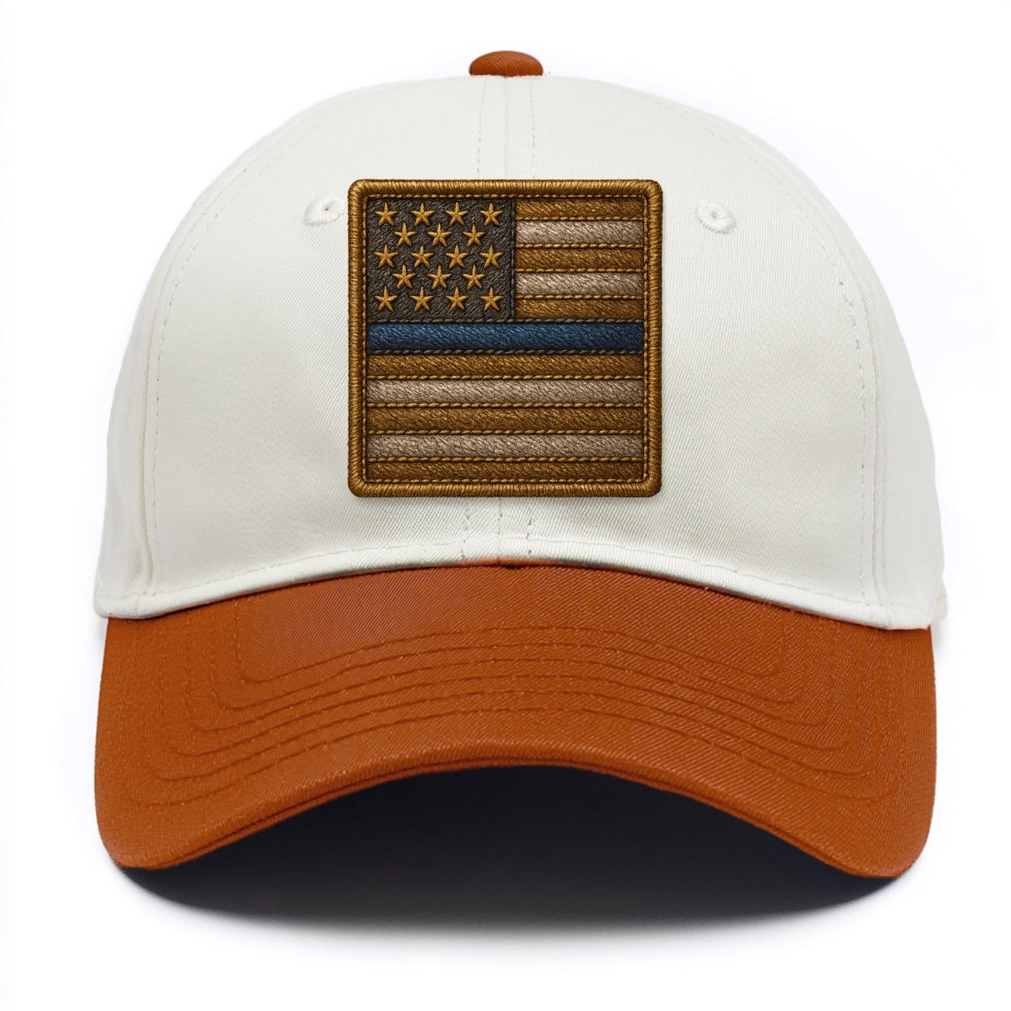 Thin Blue Line  - Two Tone Cap - Orange