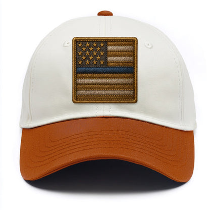 Thin Blue Line  - Two Tone Cap - Orange