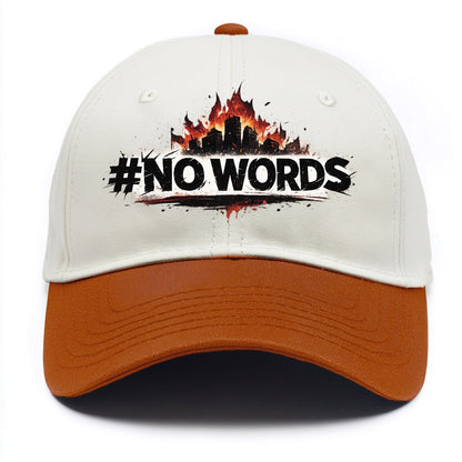 No Words - Two Tone Cap - Orange