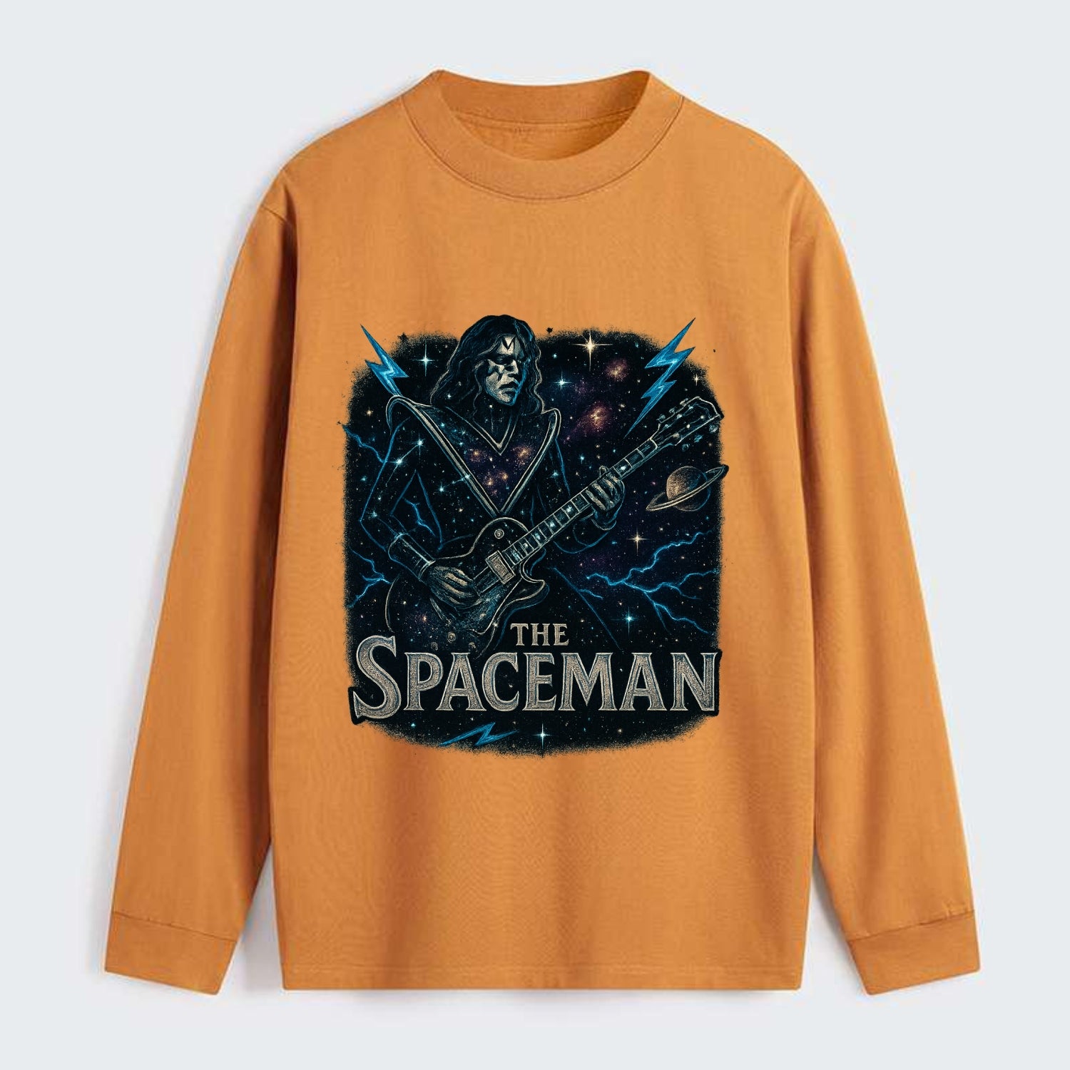 Spaceman Constellation - Classic Long Sleeve Shirt - Orange