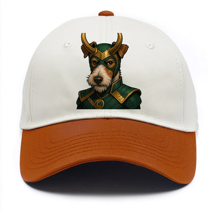Fox Terrier Loki  - Two Tone Cap - Orange