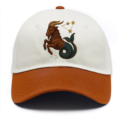 Capricorn Goat  - Two Tone Cap - Orange