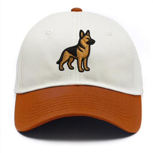 German Shepherd - Trendy minimal silhoue - Two Tone Cap - Orange