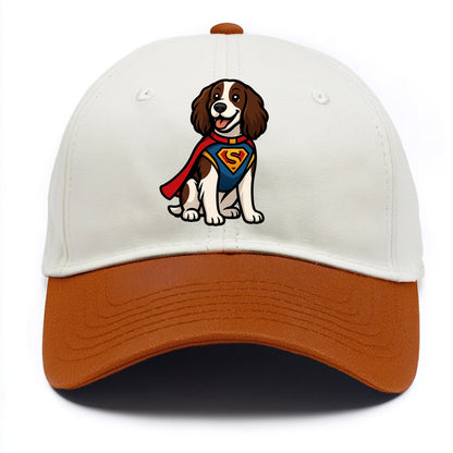 Springer Spaniel Friendly Hero  - Two Tone Cap - Orange