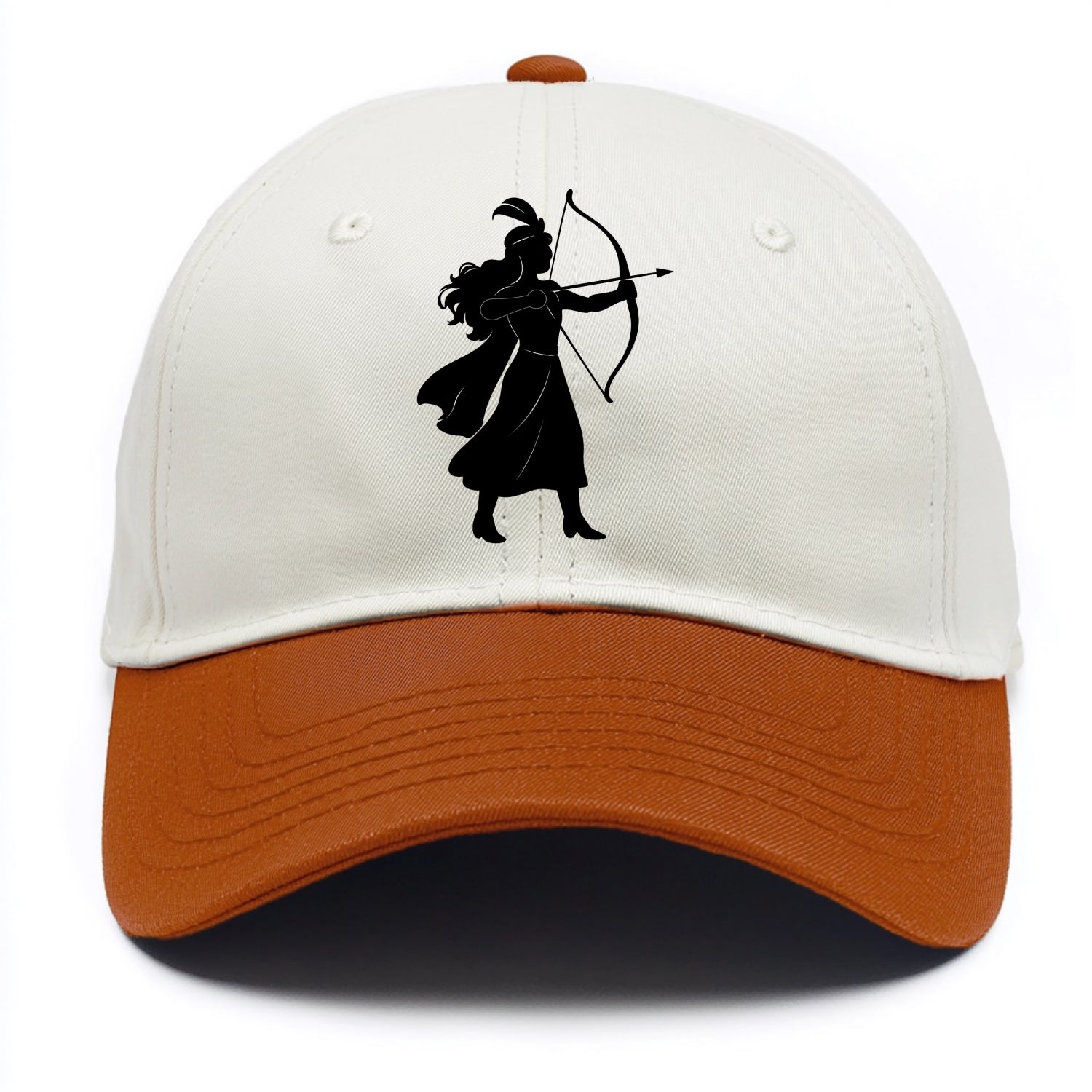 Warrior princess with bow and arrow - Two Tone Cap - Orange