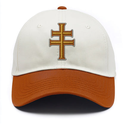 Patriarchal Cross - Two Tone Cap - Orange