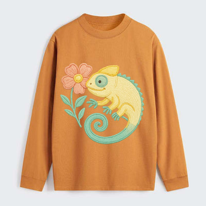 Yellow Chameleon - Classic Long Sleeve Shirt - Orange