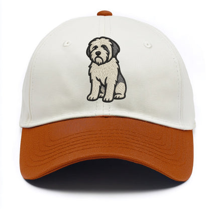 Polish Lowland Sheepdog - White and gray - Two Tone Cap - Orange