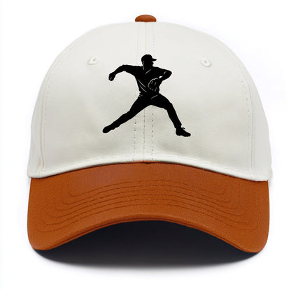 Baseball pitcher wind-up motion - Two Tone Cap - Orange