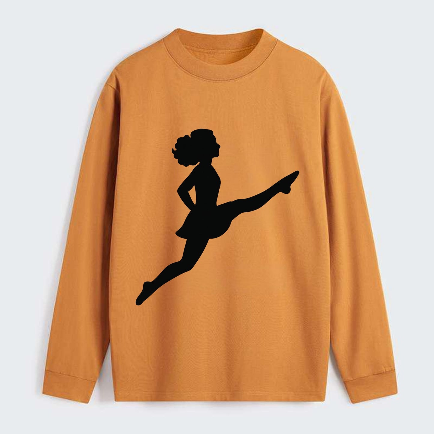 Irish step dancer Riverdance leap - Classic Long Sleeve Shirt - Orange
