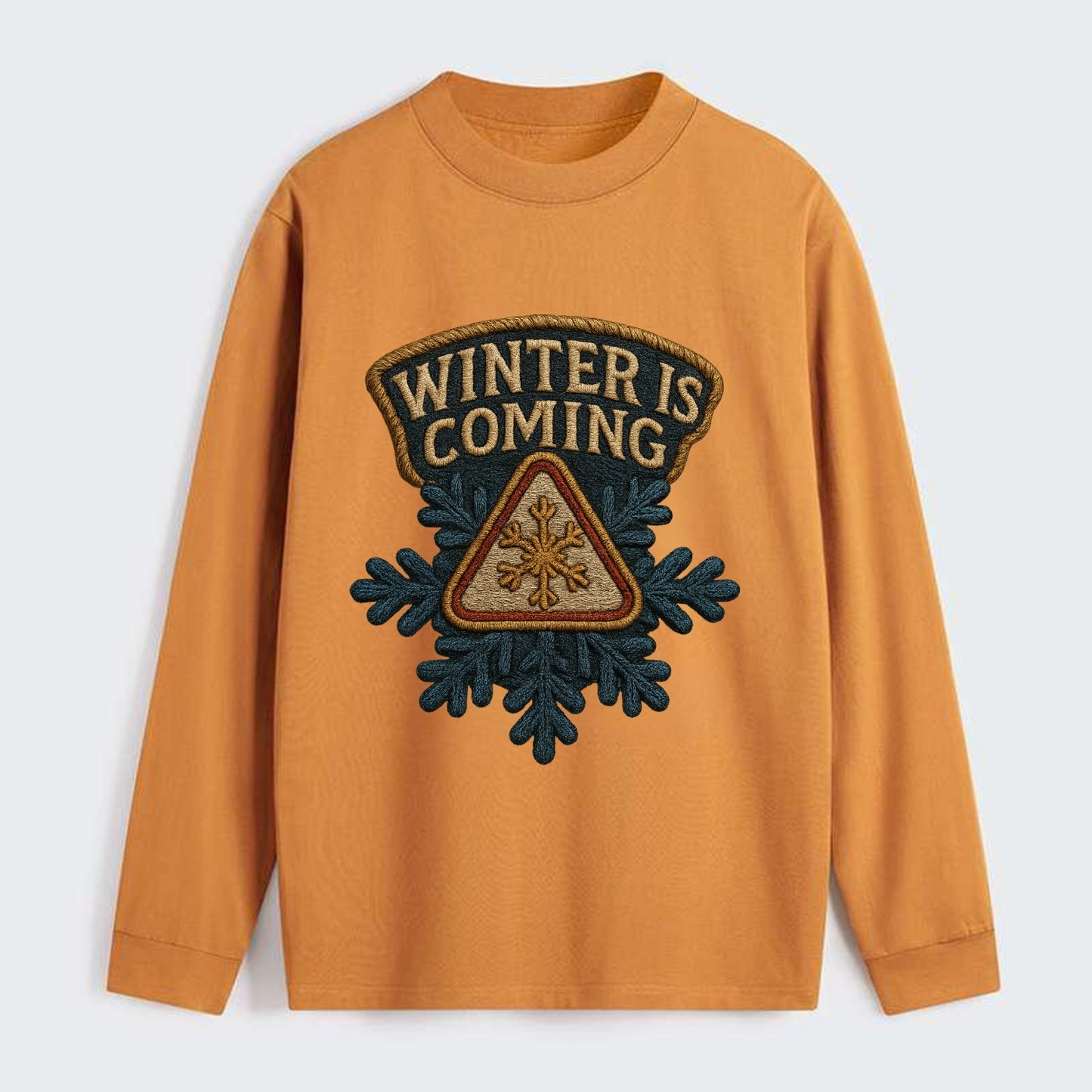 Winter Is Coming  - Classic Long Sleeve Shirt - Orange