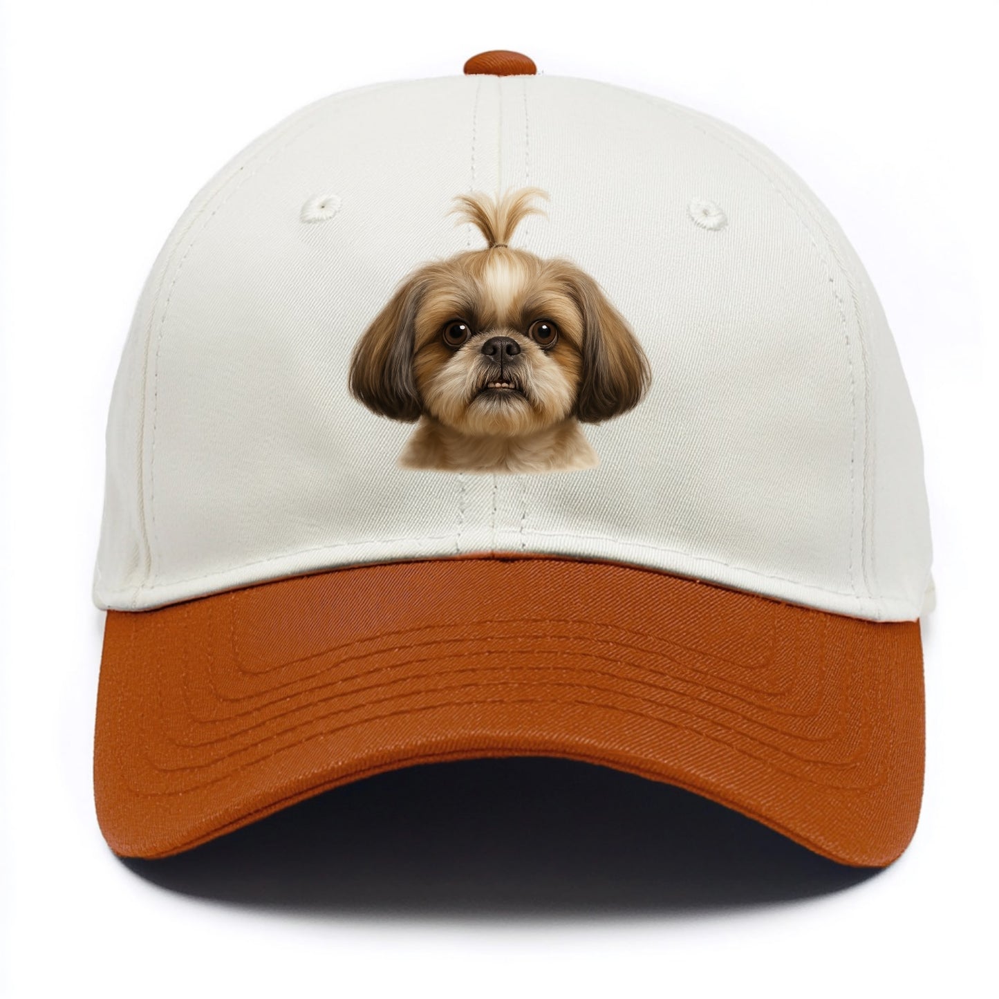 Shih Tzu  - Two Tone Cap - Orange