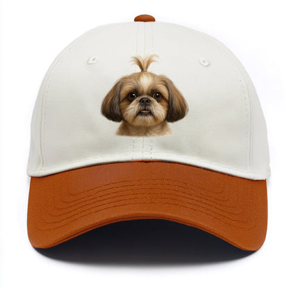 Shih Tzu  - Two Tone Cap - Orange
