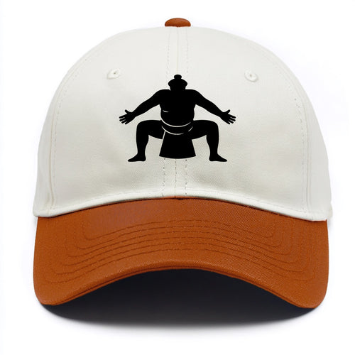 Japanese sumo wrestler ceremonial stance - Two Tone Cap