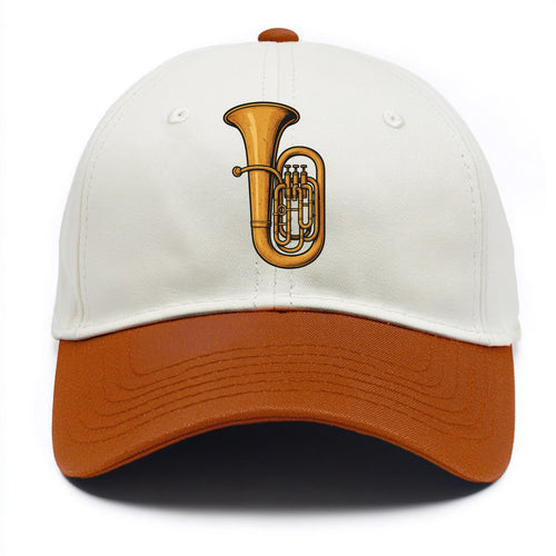 Tuba with large brass bell - Two Tone Cap