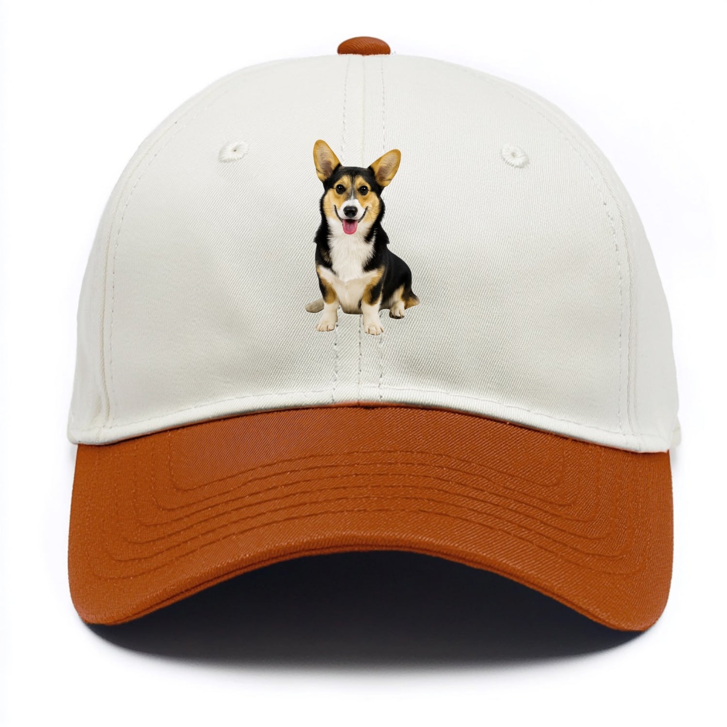 Tricolor Corgi - Two Tone Cap - Orange