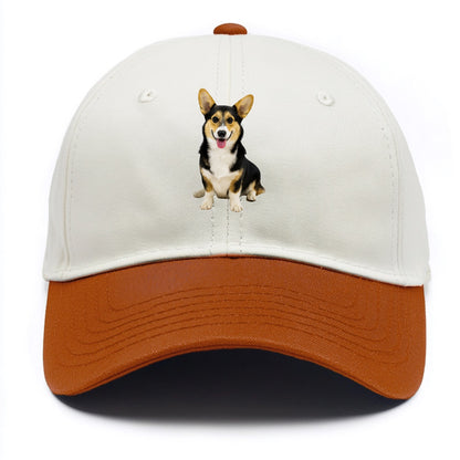 Tricolor Corgi - Two Tone Cap - Orange