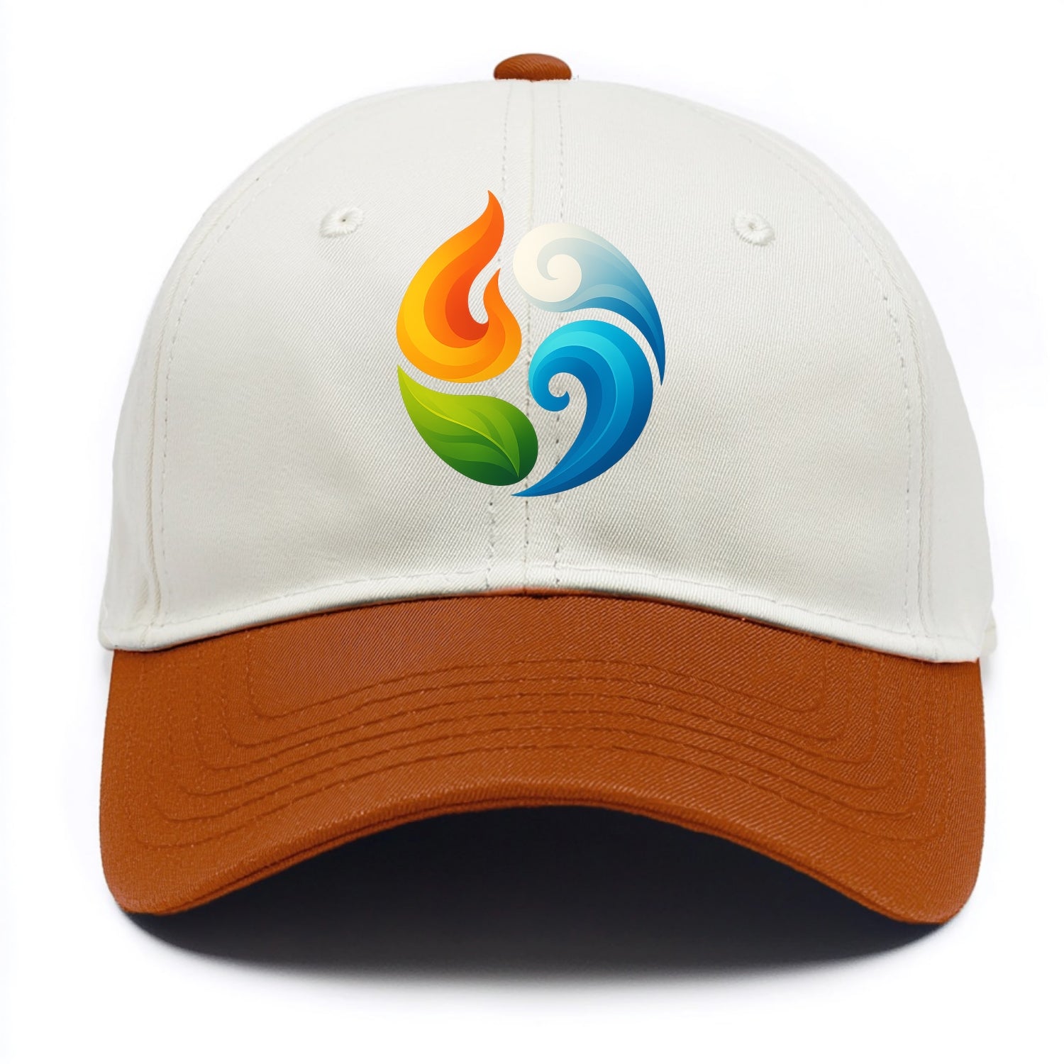 Four Elements Dance - Fire orange, water - Two Tone Cap - Orange