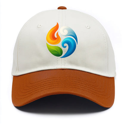 Four Elements Dance - Fire orange, water - Two Tone Cap - Orange