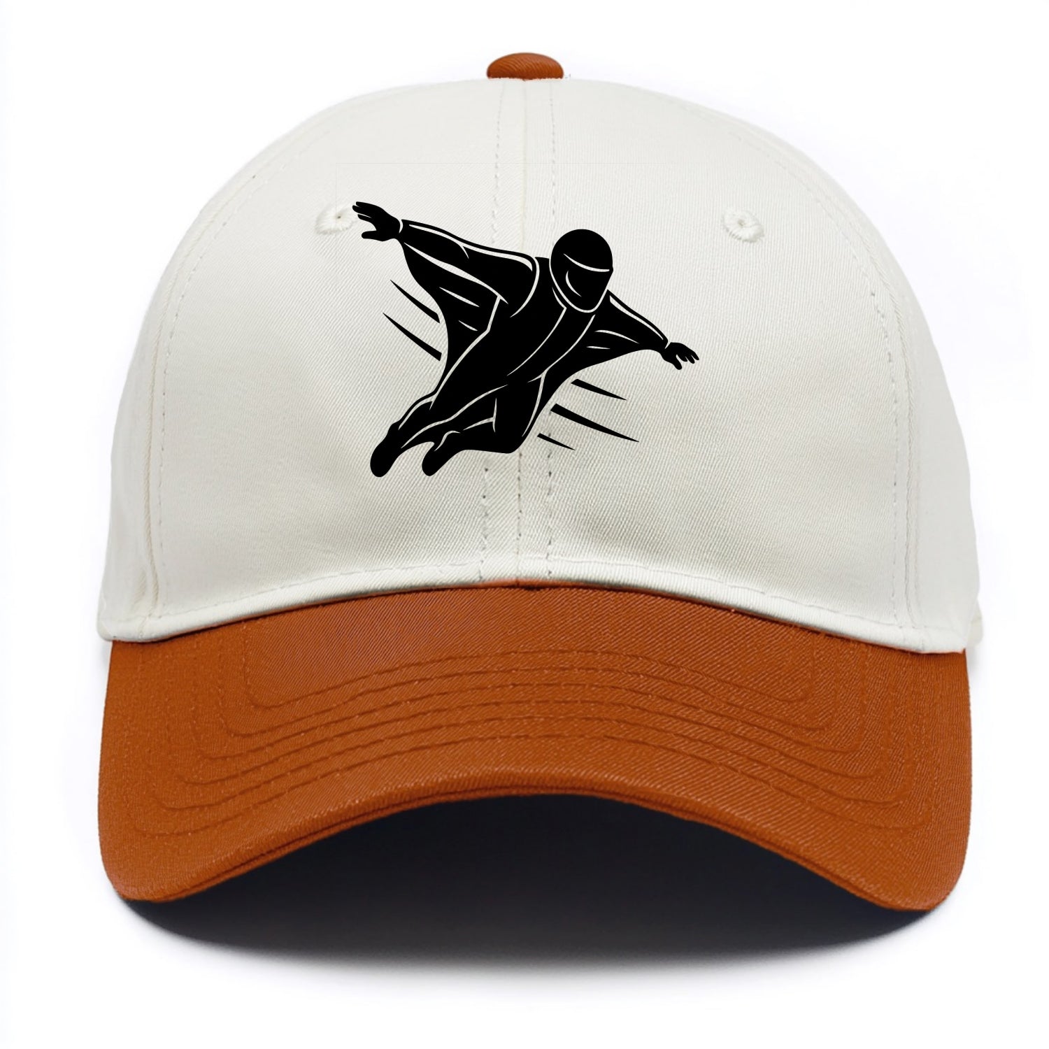 Wingsuit flyer gliding - Two Tone Cap - Orange