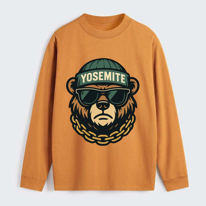 Yosemite Bear - Classic Long Sleeve Shirt - Orange