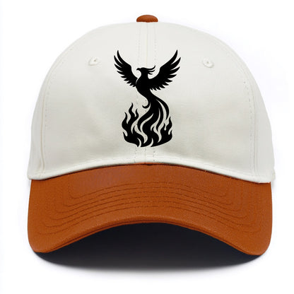 Phoenix rising from flames - Two Tone Cap - Orange
