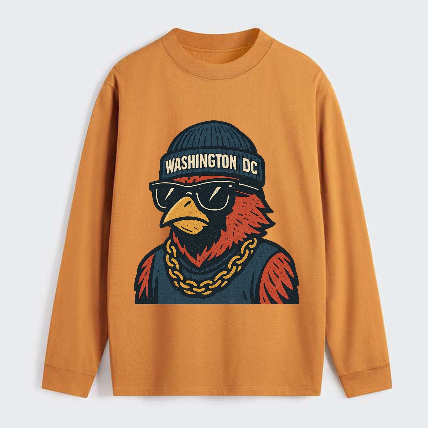 "cardinal" "washington Dc" "dc" "navy" "us East" - Classic Long Sleeve Shirt - Orange