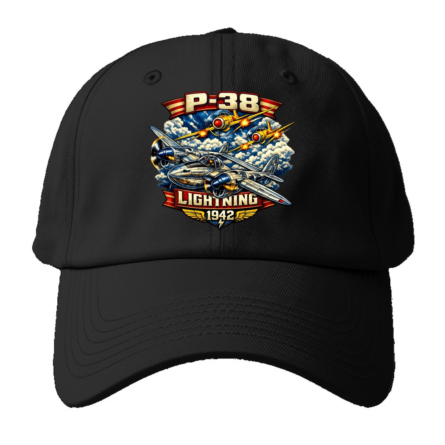P 38 Lightning - Baseball Cap For Big Heads