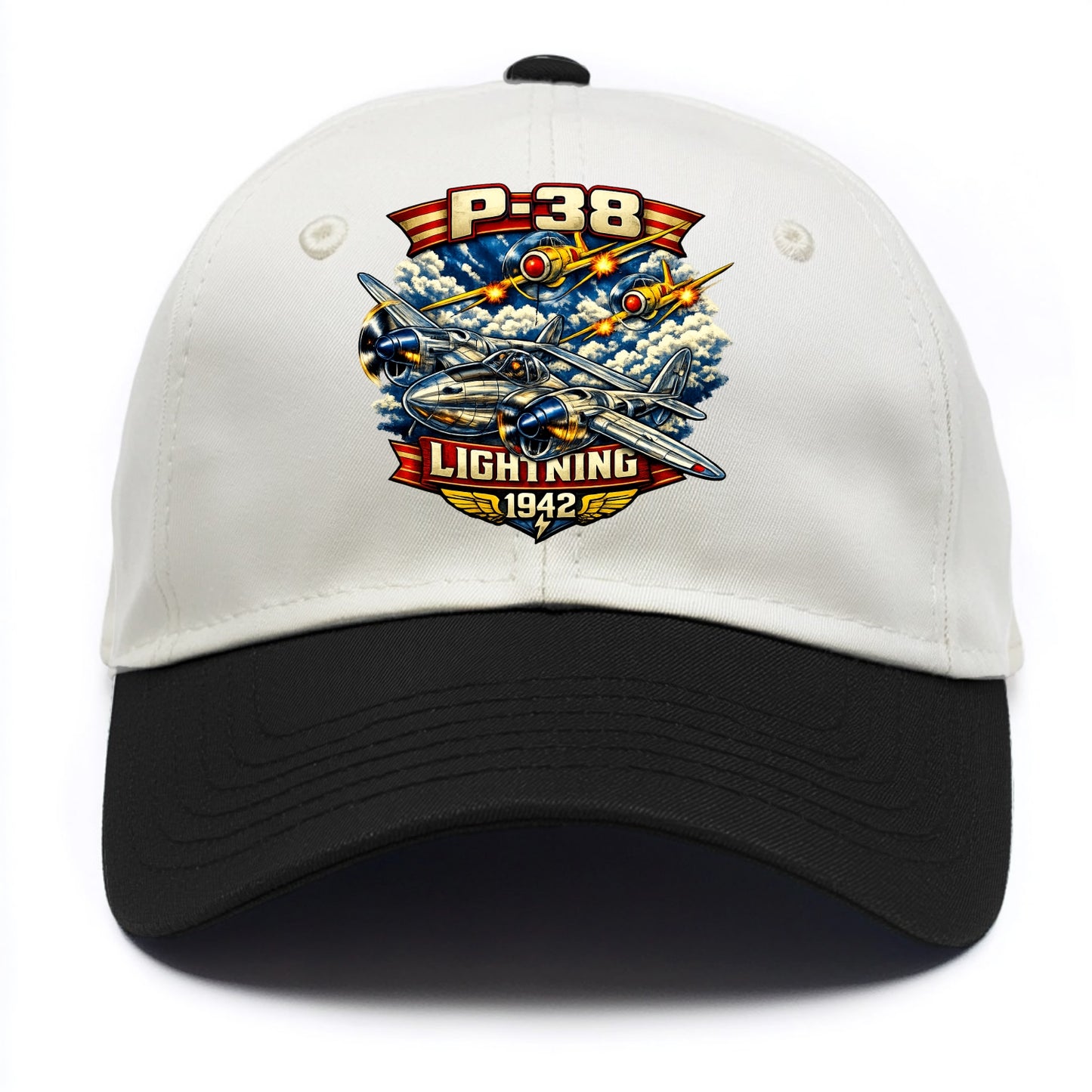 P 38 Lightning - Two Tone Cap