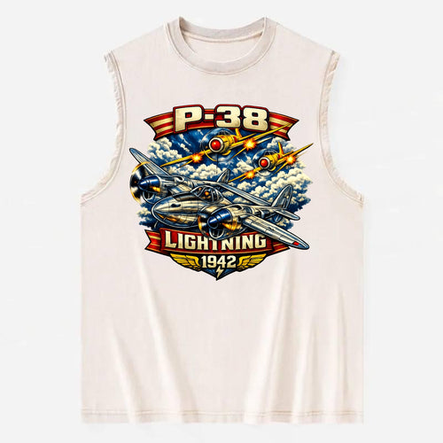 P 38 Lightning - Vintage Washed Tank