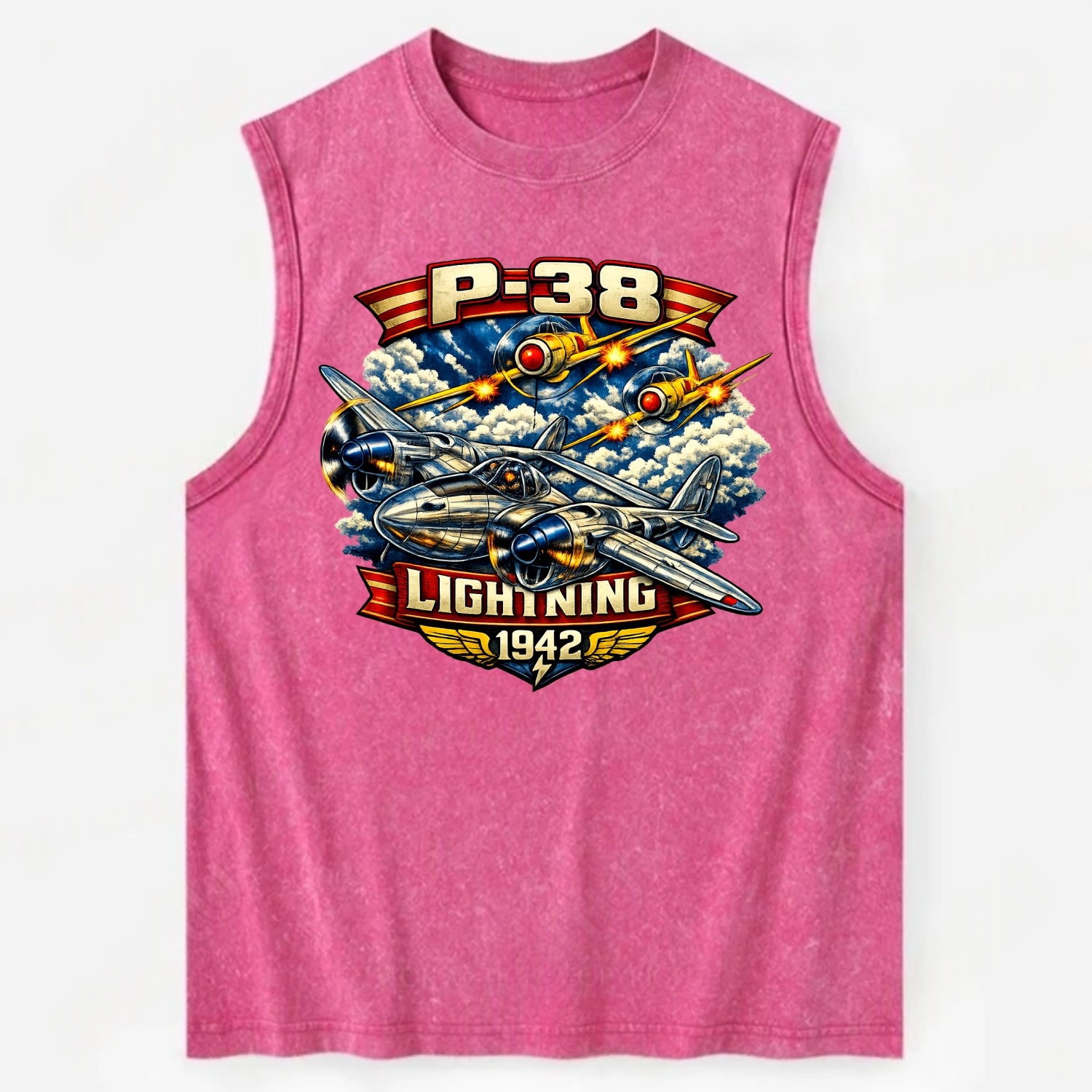 P 38 Lightning - Vintage Washed Tank
