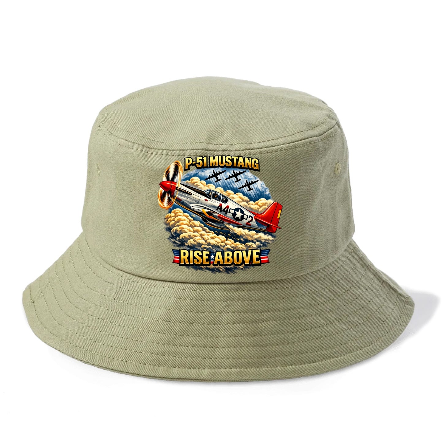 P 51 Mustang Rise Above - Bucket Hat