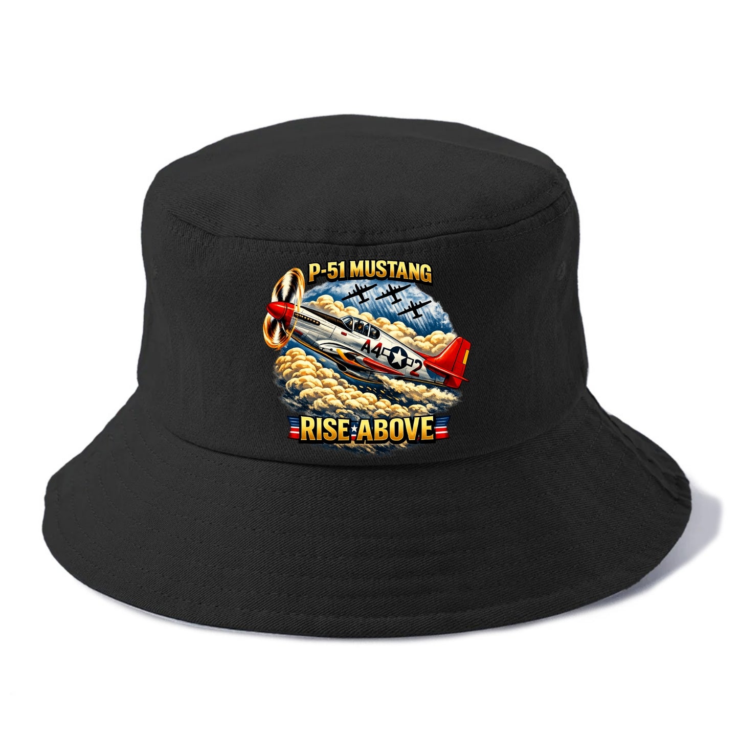 P 51 Mustang Rise Above - Bucket Hat