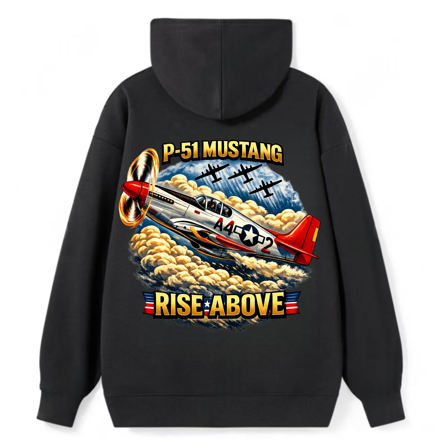 P 51 Mustang Rise Above - Classic Pullover Hoodie