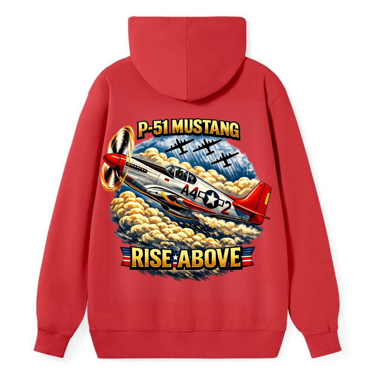 P 51 Mustang Rise Above - Classic Pullover Hoodie