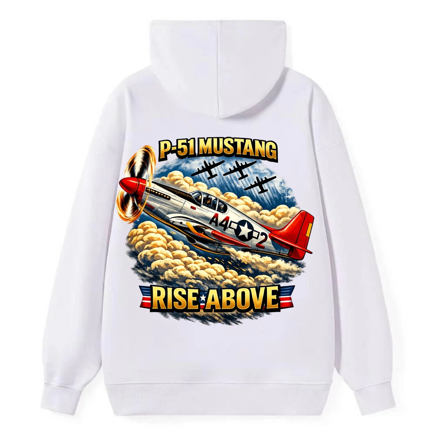 P 51 Mustang Rise Above - Classic Pullover Hoodie