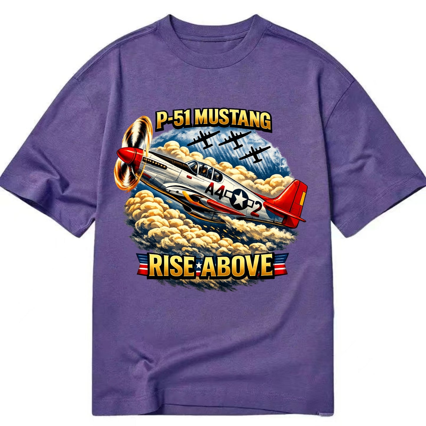 P 51 Mustang Rise Above - Classic T-shirt