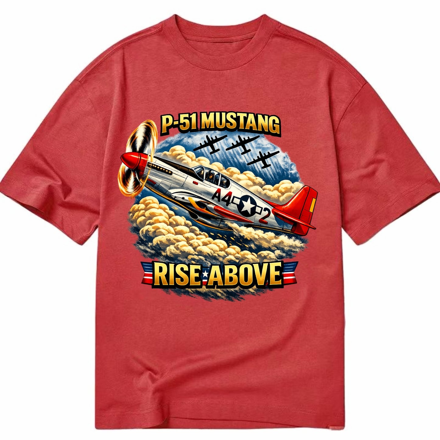 P 51 Mustang Rise Above - Classic T-shirt