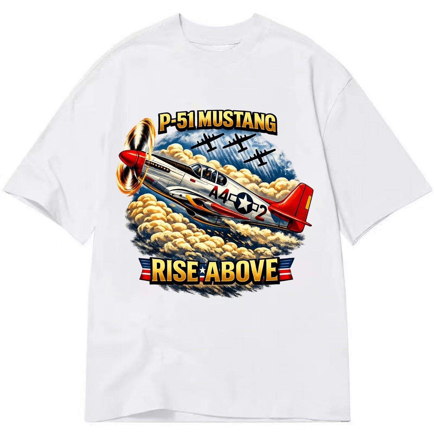 P 51 Mustang Rise Above - Classic T-shirt