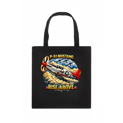 P 51 Mustang Rise Above - Tote Bag