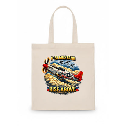 P 51 Mustang Rise Above - Tote Bag