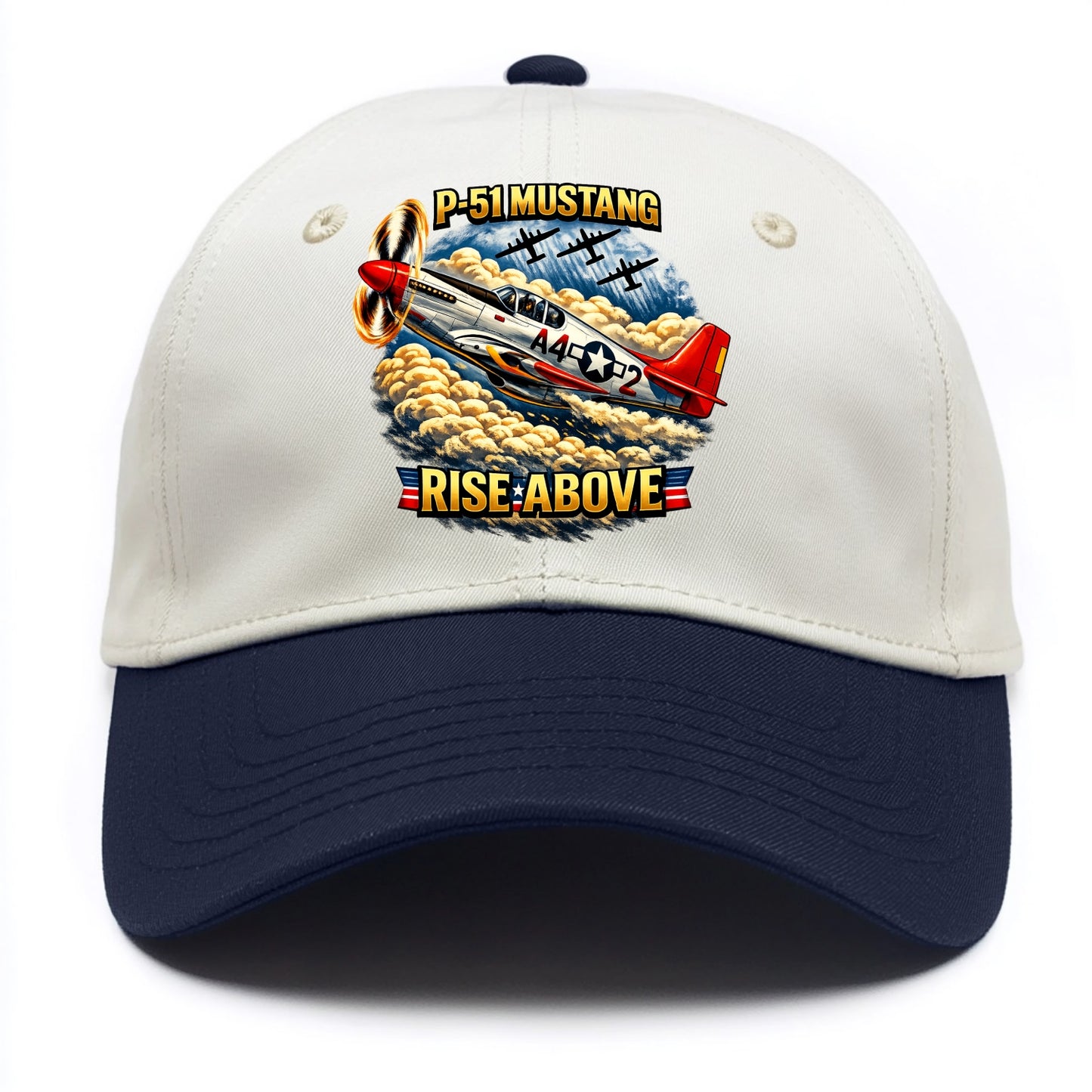 P 51 Mustang Rise Above - Two Tone Cap